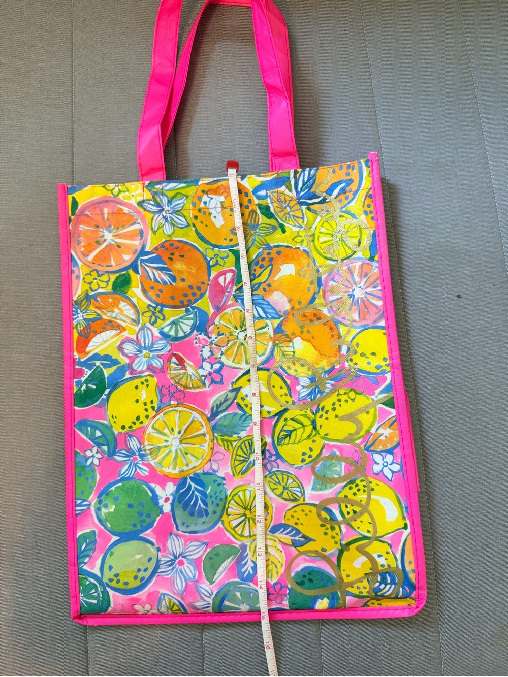 Lilly Pulitzer Pink Citrus Pattern Tote - Picture 7 of 8